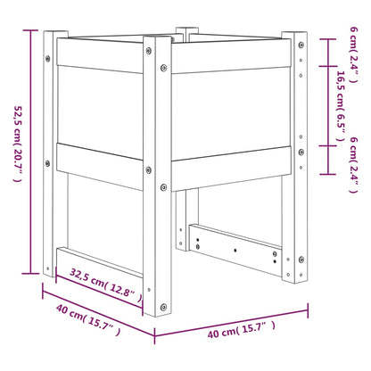 Plantenbak 40X40X52,5 Cm Massief Grenenhout