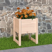 Planter 40x40x52.5 cm solid pine