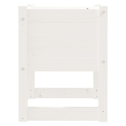 Plantenbakken 2 St 40X40X52,5 Cm Massief Grenenhout Wit