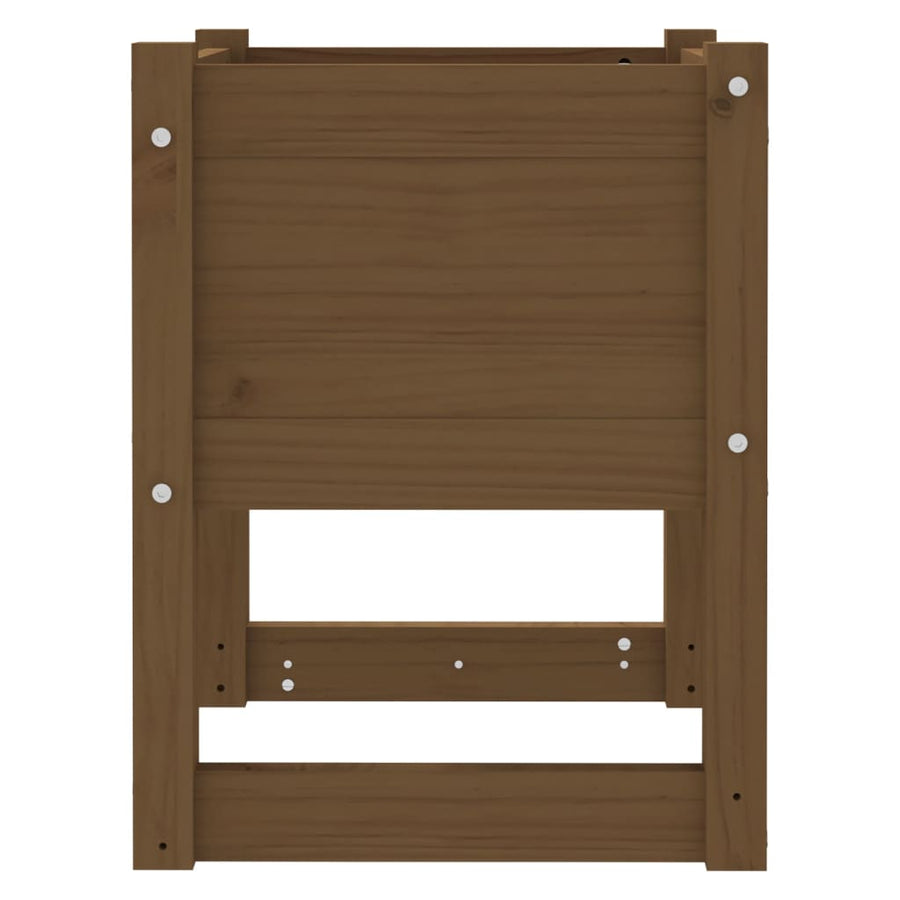 Plantenbakken 2 St 40X40X52,5 Cm Massief Grenenhout Honingbruin