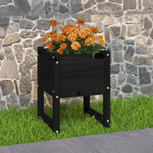 Plantenbak 40X40X52,5 Cm Massief Grenenhout Zwart