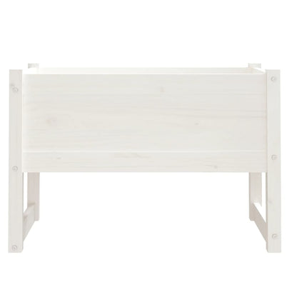 Plantenbak 78X40X52 Cm Massief Grenenhout Wit