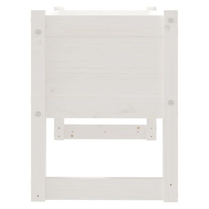 Plantenbak 78X40X52 Cm Massief Grenenhout Wit