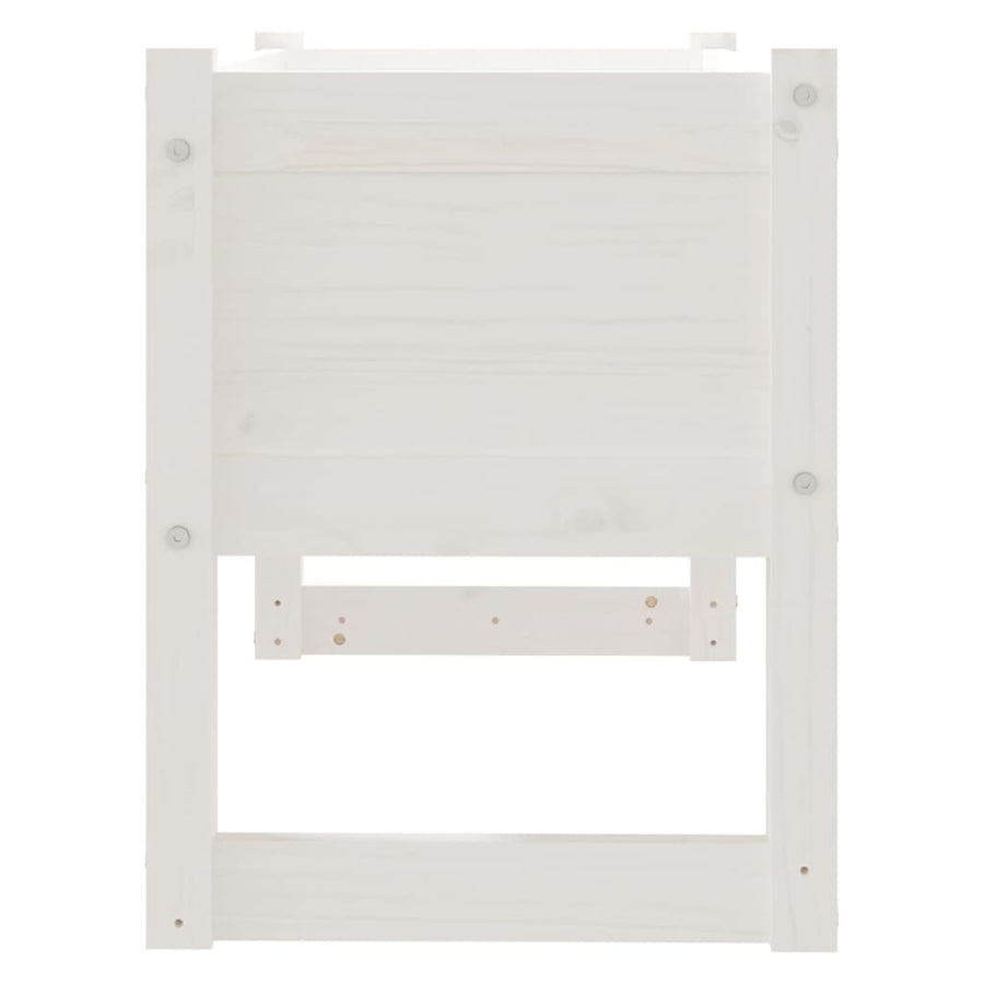 Plantenbak 78X40X52 Cm Massief Grenenhout Wit