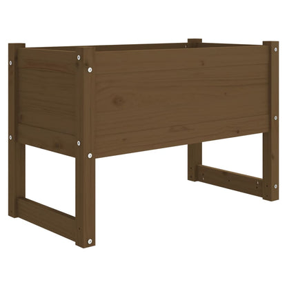 Plantenbak 78X40X52 Cm Massief Grenenhout Honingbruin