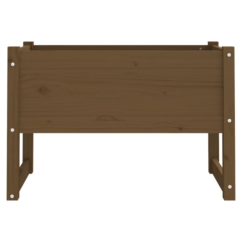 Plantenbak 78X40X52 Cm Massief Grenenhout Honingbruin