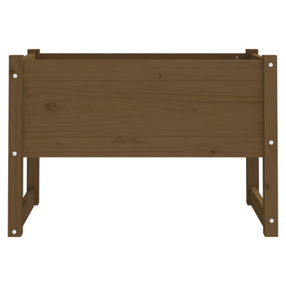 Plantenbak 78X40X52 Cm Massief Grenenhout Honingbruin