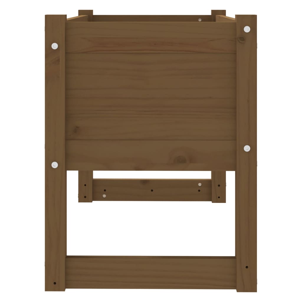 Plantenbak 78X40X52 Cm Massief Grenenhout Honingbruin