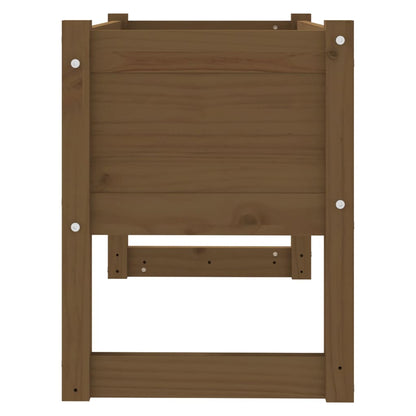 Plantenbak 78X40X52 Cm Massief Grenenhout Honingbruin