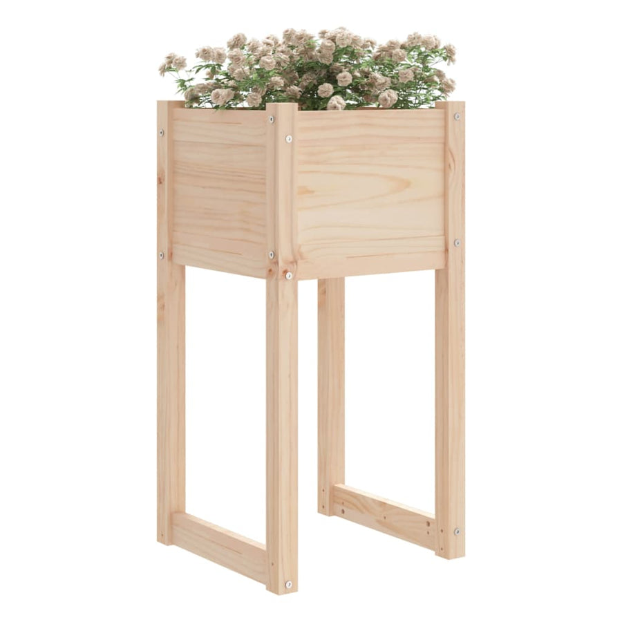 Plantenbak 40X40X81 Cm Massief Grenenhout