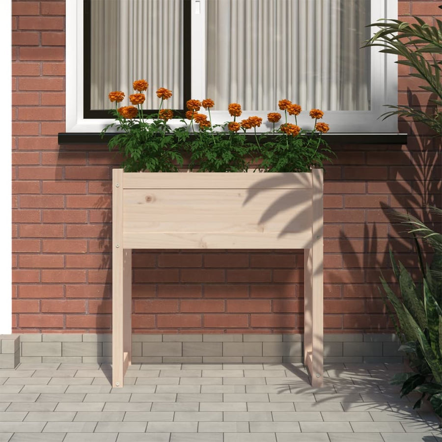 Plantenbak 78X40X81 Cm Massief Grenenhout