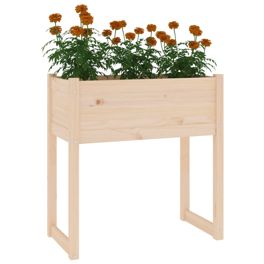 Plantenbak 78X40X81 Cm Massief Grenenhout