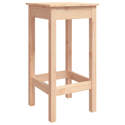 Barstoelen 2 St 40X40X78 Cm Massief Grenenhout 40 x 40 x 78 cm Naturel