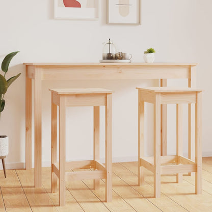 Barstoelen 2 St 40X40X78 Cm Massief Grenenhout 40 x 40 x 78 cm Naturel