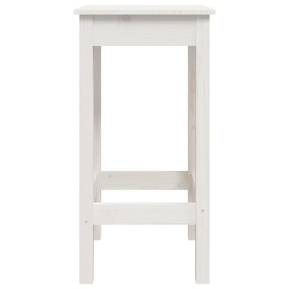 Barstoelen 2 St 40X40X78 Cm Massief Grenenhout Wit 40 x 40 x 78 cm