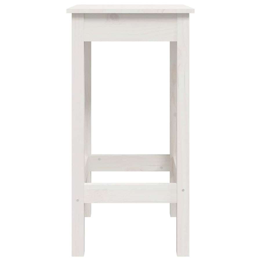 Barstoelen 2 St 40X40X78 Cm Massief Grenenhout Wit 40 x 40 x 78 cm