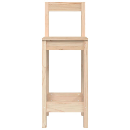 Barstoelen 2 St 40X41,5X112 Cm Massief Grenenhout 40 x 41.5 x 112 cm Naturel