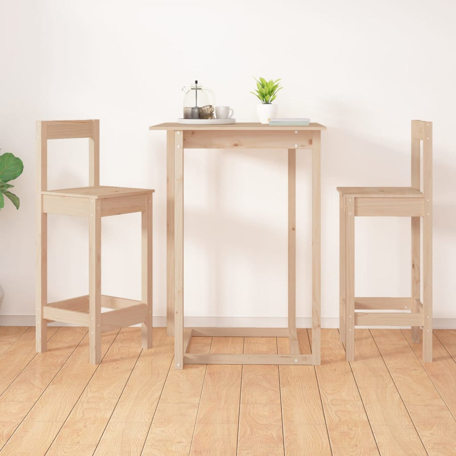Barstoelen 2 St 40X41,5X112 Cm Massief Grenenhout 40 x 41.5 x 112 cm Naturel