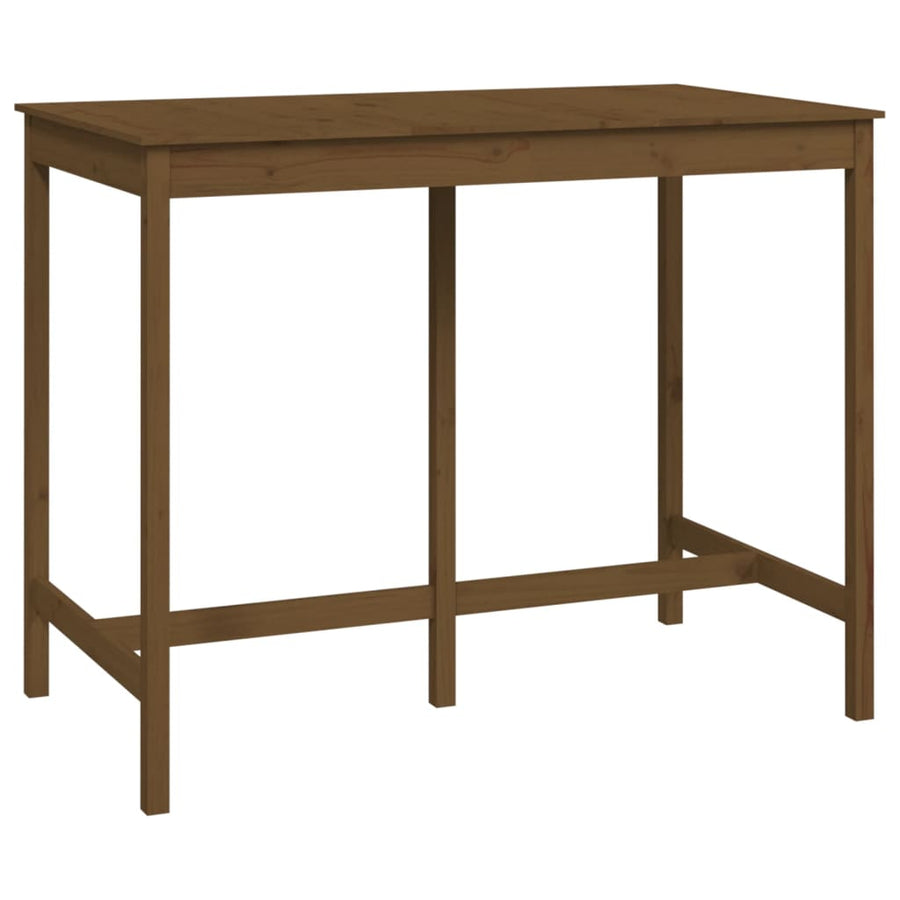Bartafel Massief Grenenhout 140 x 80 x 110 cm Honingbruin