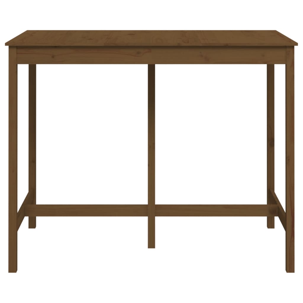 Bartafel Massief Grenenhout 140 x 80 x 110 cm Honingbruin