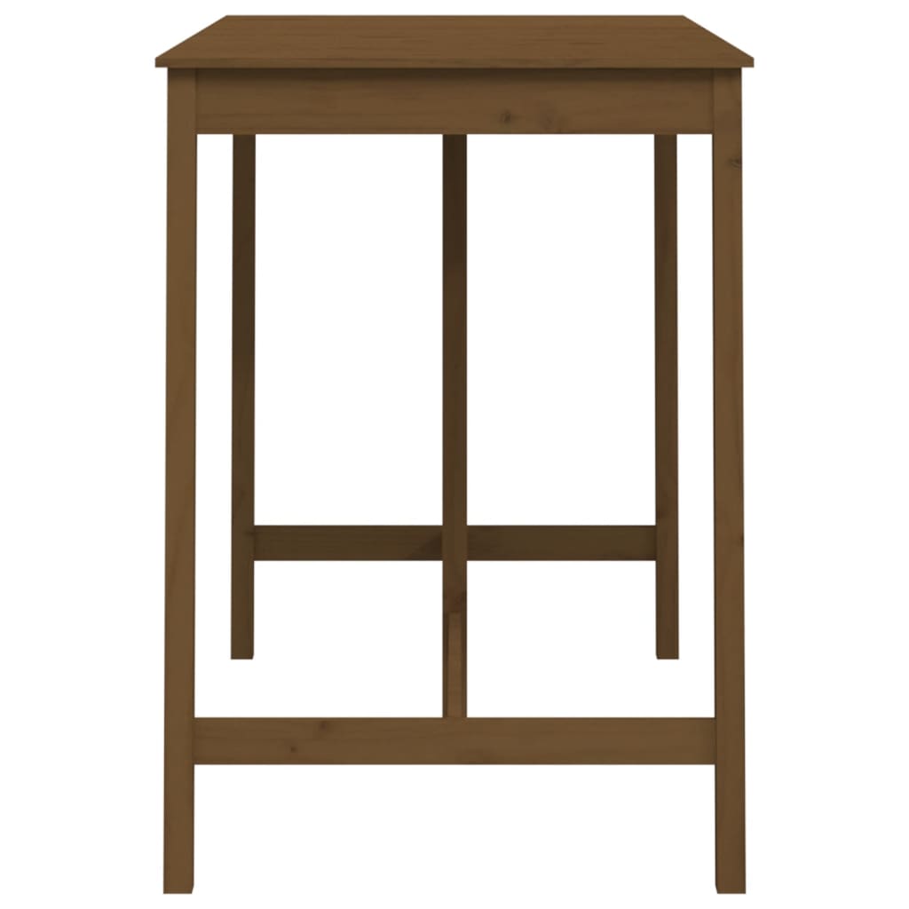 Bartafel Massief Grenenhout 140 x 80 x 110 cm Honingbruin