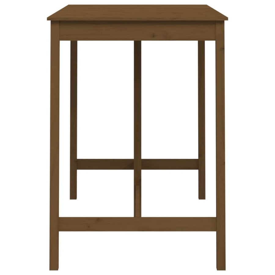 Bartafel Massief Grenenhout 140 x 80 x 110 cm Honingbruin