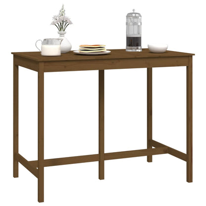 Bartafel Massief Grenenhout 140 x 80 x 110 cm Honingbruin