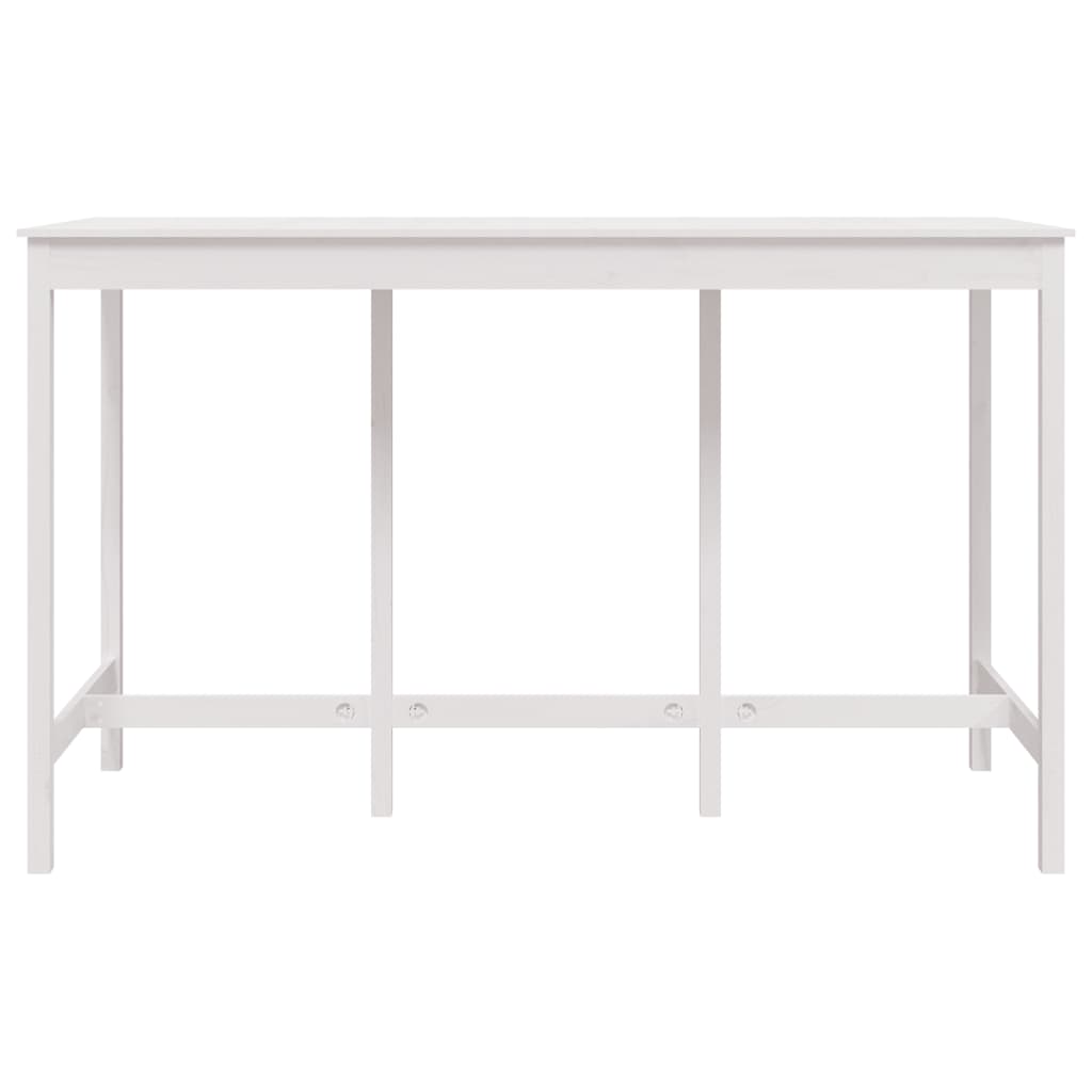 Bartafel 180X80X110 Cm Massief Grenenhout Wit