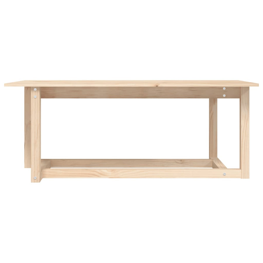 Salontafel Massief Grenenhout 110 x 55 x 45 cm Naturel