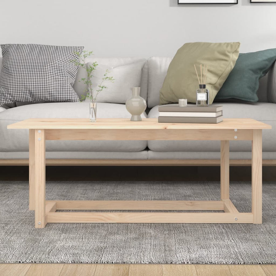 Salontafel Massief Grenenhout 110 x 55 x 45 cm Naturel