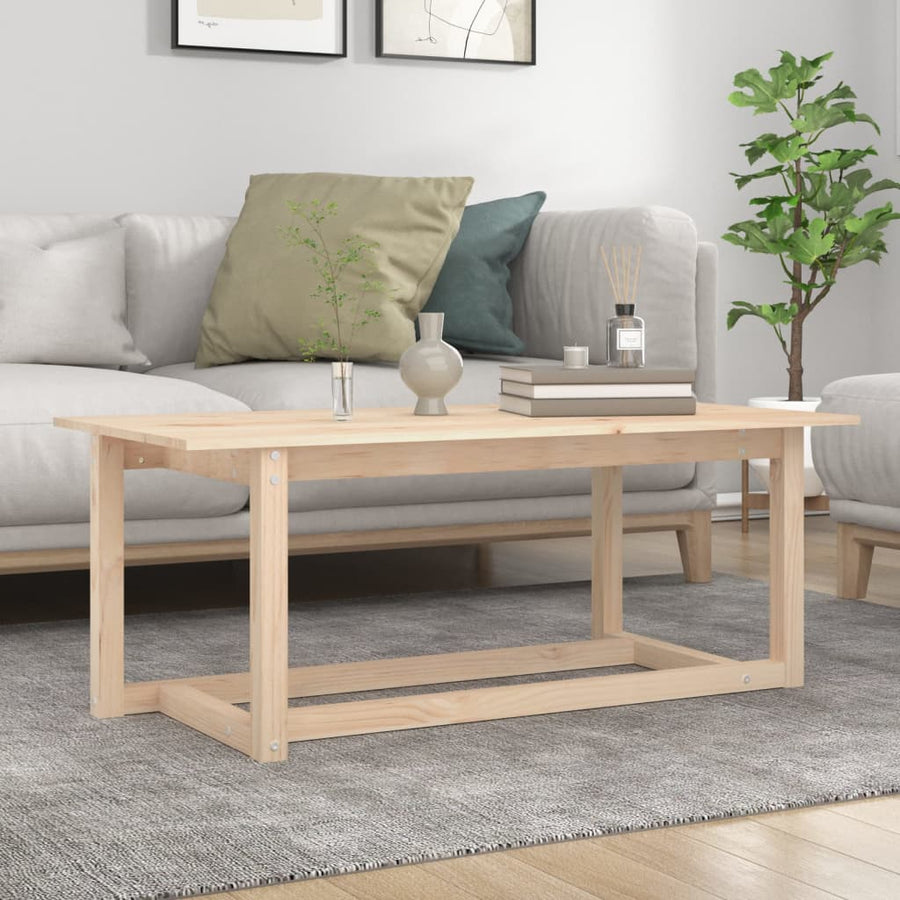 Salontafel Massief Grenenhout 110 x 55 x 45 cm Naturel