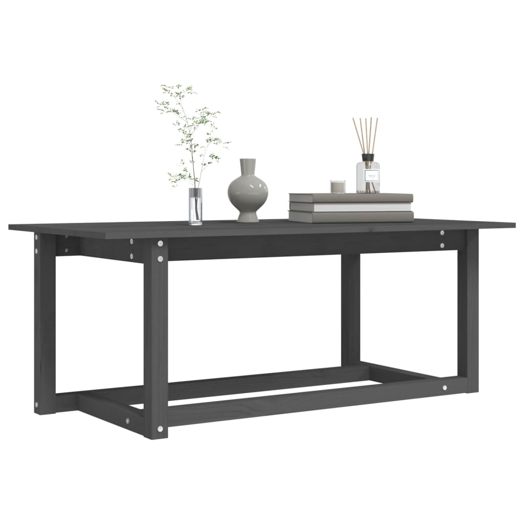 Salontafel 110X55X45 Cm Massief Grenenhout Grijs