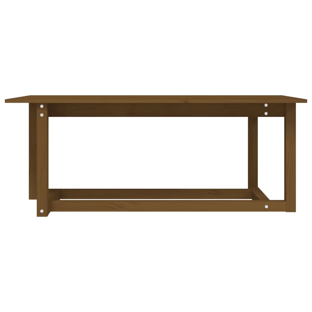 Salontafel Massief Grenenhout 110 x 55 x 45 cm Honingbruin