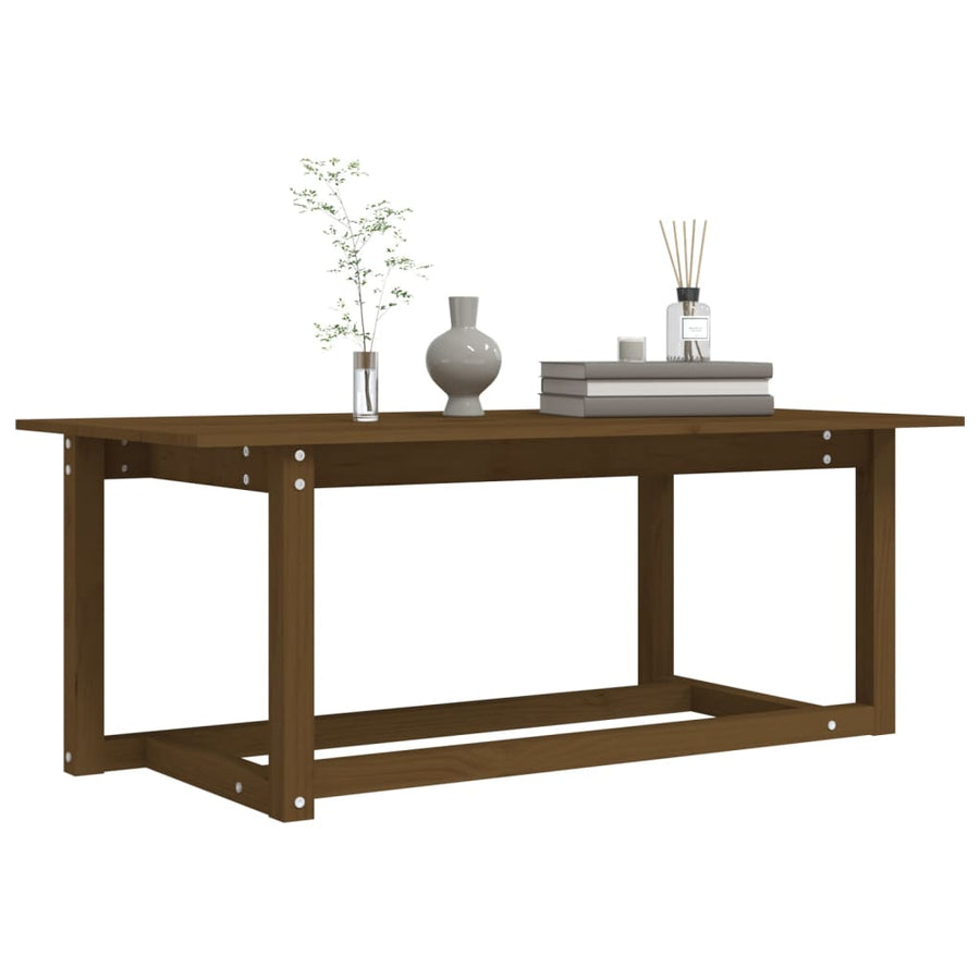 Salontafel Massief Grenenhout 110 x 55 x 45 cm Honingbruin