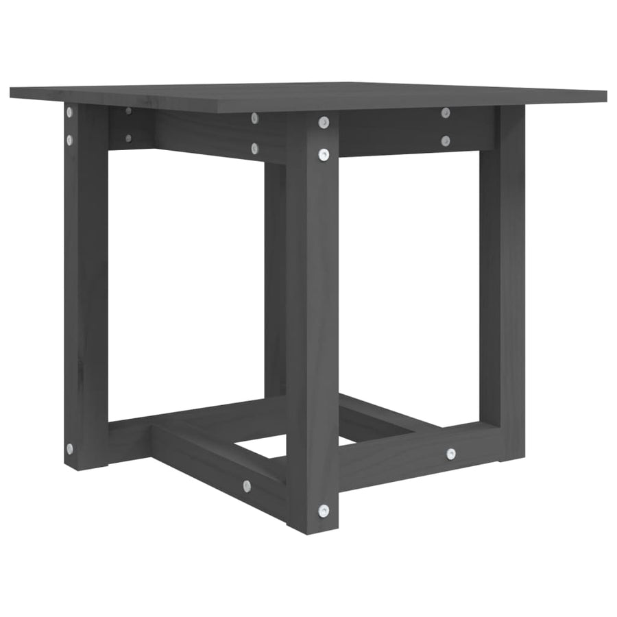 Salontafel 50X50X45 Cm Massief Grenenhout Grijs
