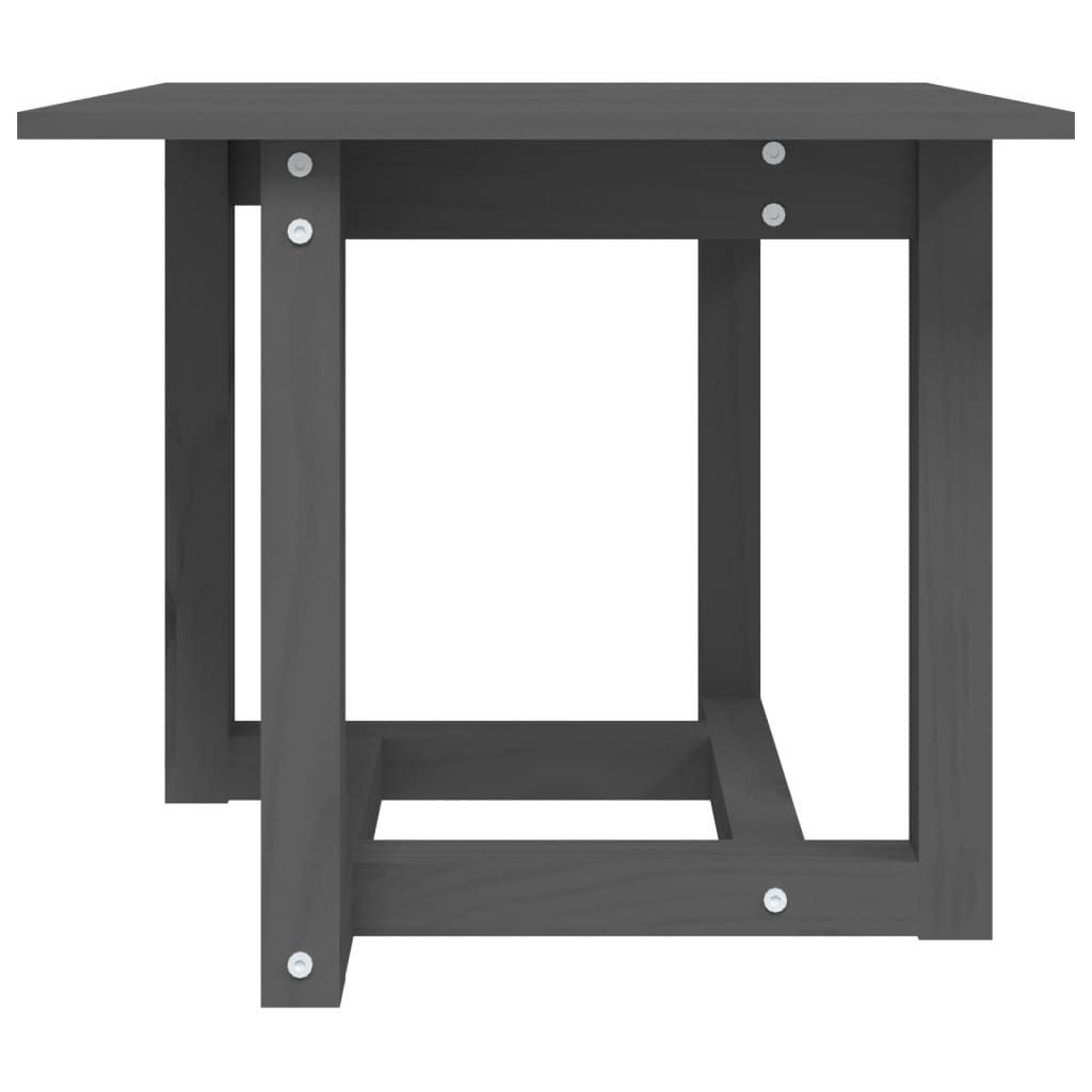 Salontafel 50X50X45 Cm Massief Grenenhout Grijs