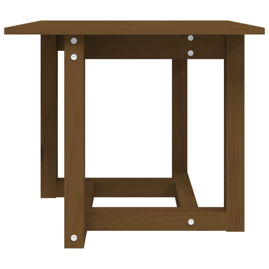 Salontafel 50X50X45 Cm Massief Grenenhout Honingbruin