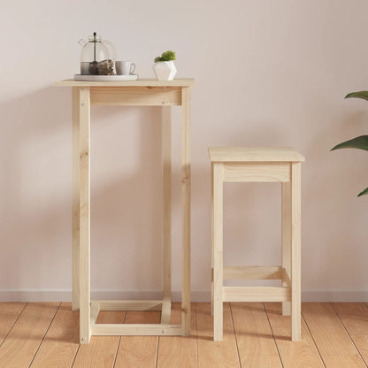 Bartafel 60X60X110 Cm Massief Grenenhout