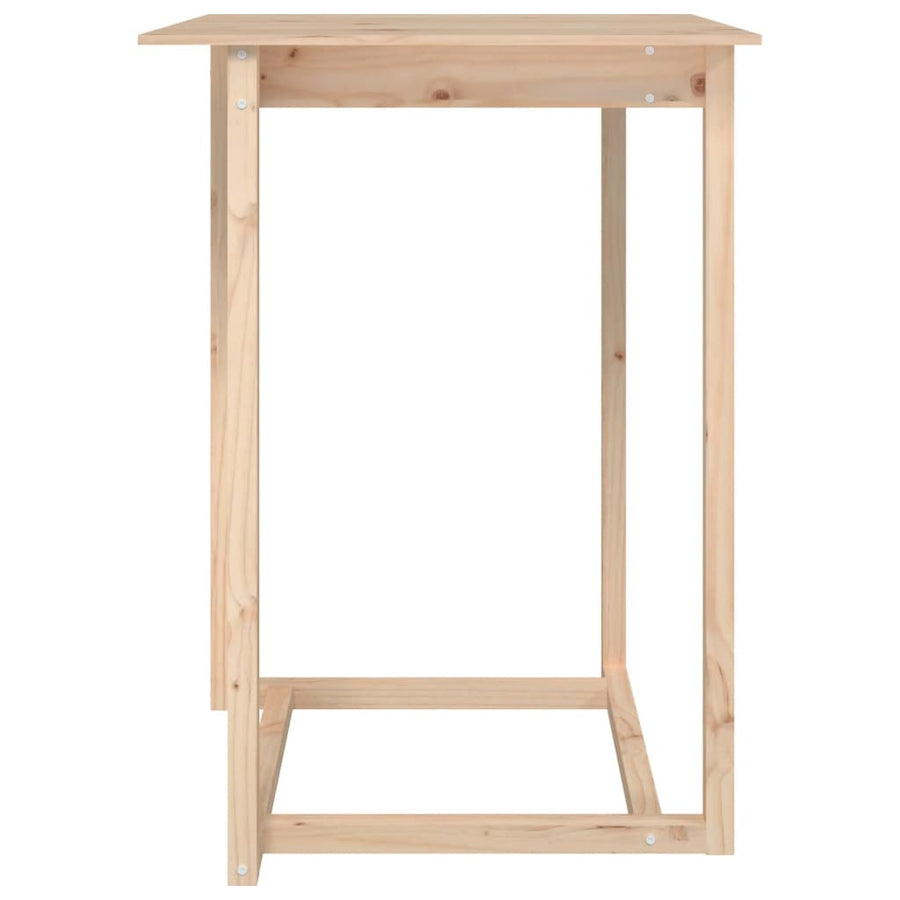 Bartafel Massief Grenenhout 80 x 80 x 110 cm Naturel
