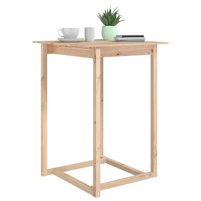 Bartafel Massief Grenenhout 80 x 80 x 110 cm Naturel