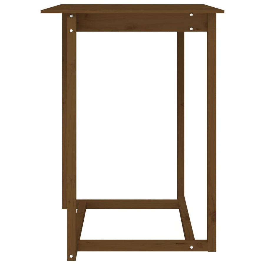 Bartafel Massief Grenenhout 80 x 80 x 110 cm Honingbruin