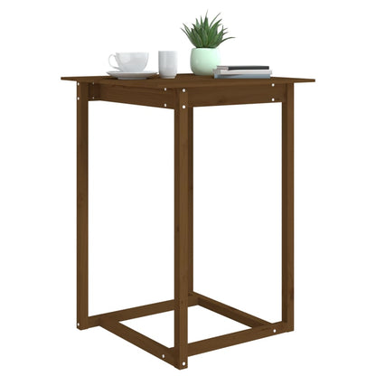 Bartafel Massief Grenenhout 80 x 80 x 110 cm Honingbruin