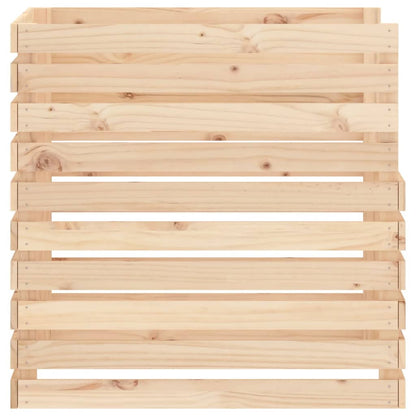 Compostbak Massief Grenenhout 80 x 80 x 78 cm Naturel