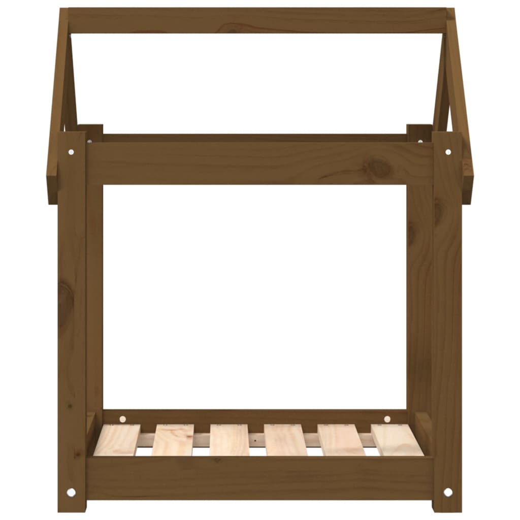 Hondenmand 61x50x70 cm massief grenenhout honingbruin 61 x 50 x 70 cm Honingbruin