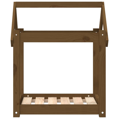 Hondenmand 61x50x70 cm massief grenenhout honingbruin 61 x 50 x 70 cm Honingbruin