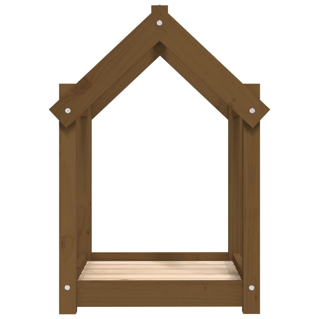 Hondenmand 61x50x70 cm massief grenenhout honingbruin 61 x 50 x 70 cm Honingbruin