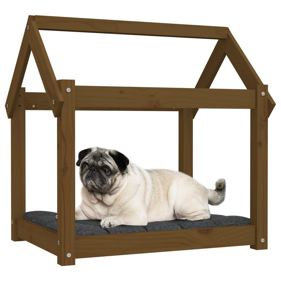Hondenmand 71x55x70 cm massief grenenhout honingbruin 71 x 55 x 70 cm Honingbruin