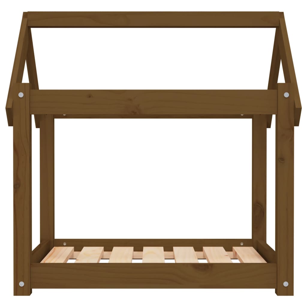 Hondenmand 71x55x70 cm massief grenenhout honingbruin 71 x 55 x 70 cm Honingbruin