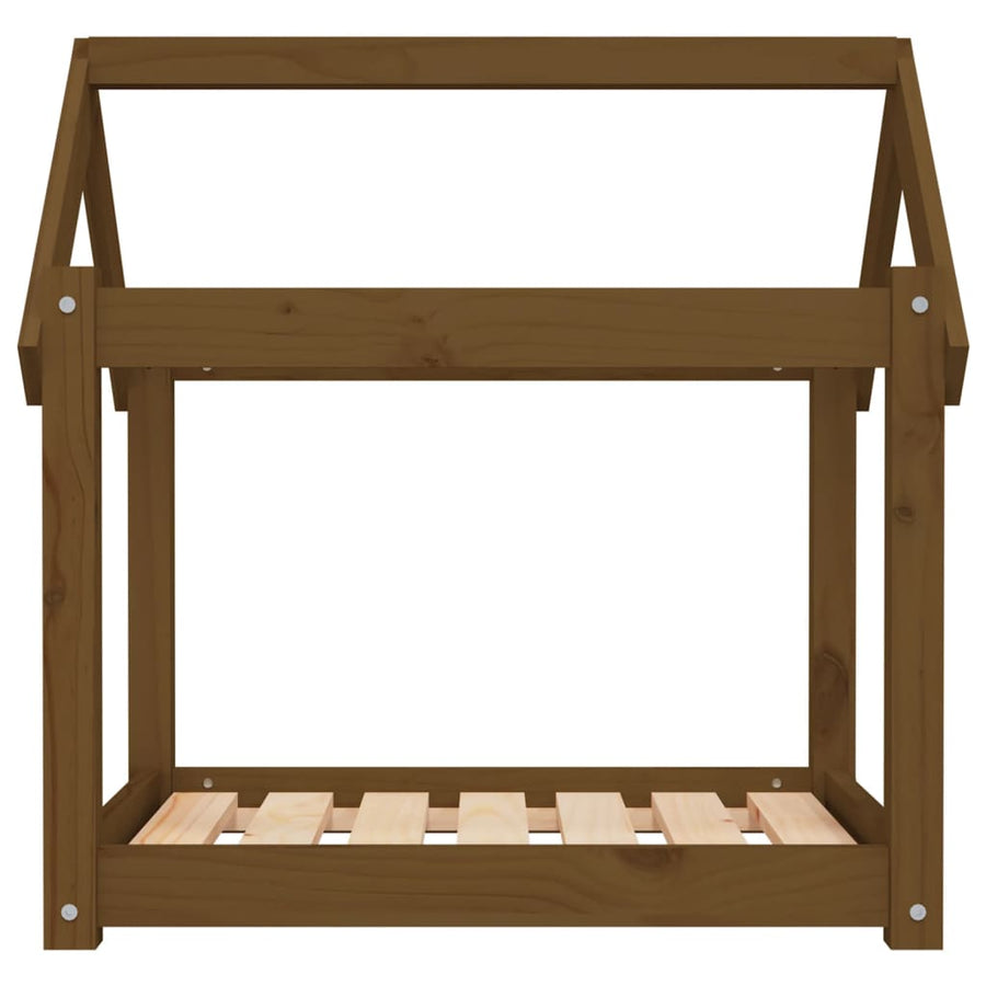 Hondenmand 71x55x70 cm massief grenenhout honingbruin 71 x 55 x 70 cm Honingbruin