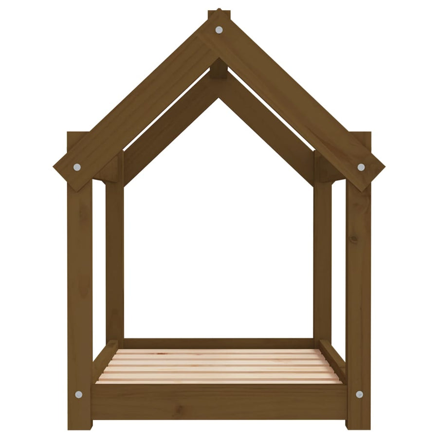 Hondenmand 71x55x70 cm massief grenenhout honingbruin 71 x 55 x 70 cm Honingbruin